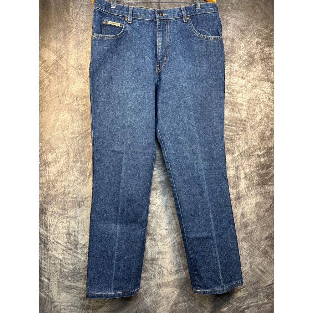 Schaefer Outfitter Ranch Hand Jeans Mens 33 x 29 Blue Vintage 90s Style 1800 USA